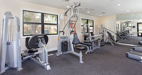 Fitness center at The Reserves of Melbourne Apartment Homes in Melbourne, FL